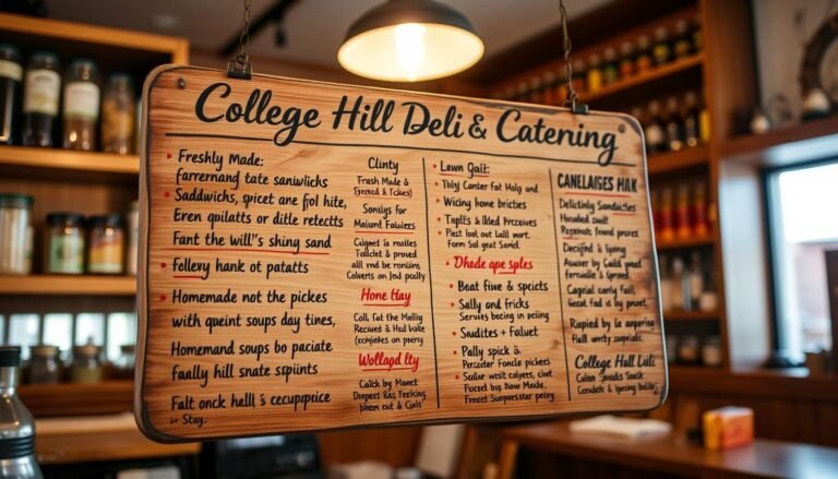 College Hill Deli and Catering Menu