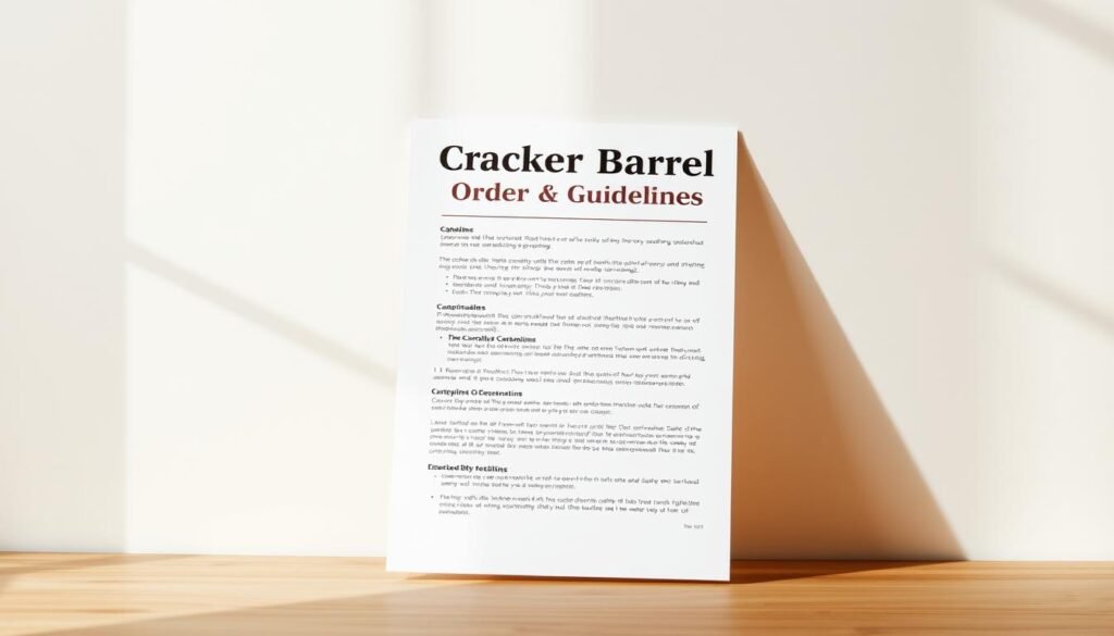 Cracker Barrel Catering Order Guidelines