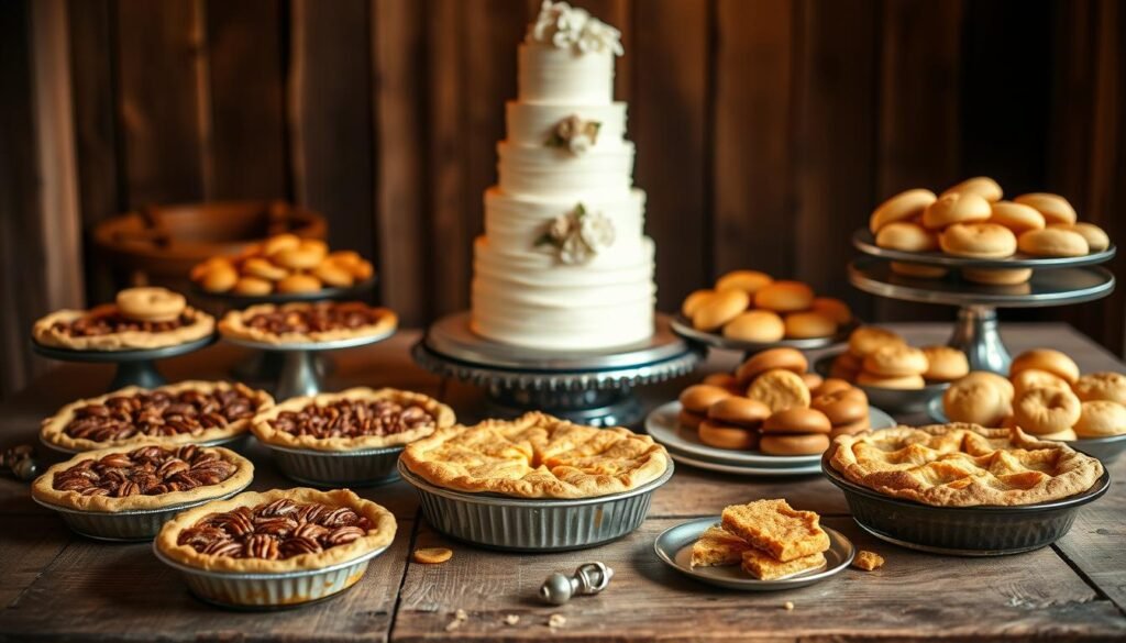 Cracker Barrel wedding desserts selection