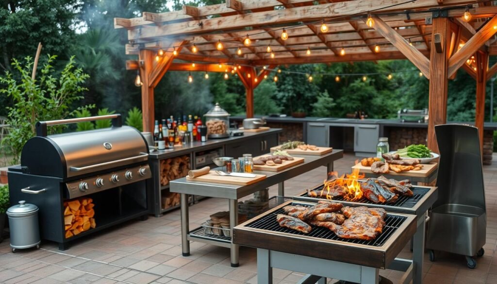 Custom BBQ catering setup