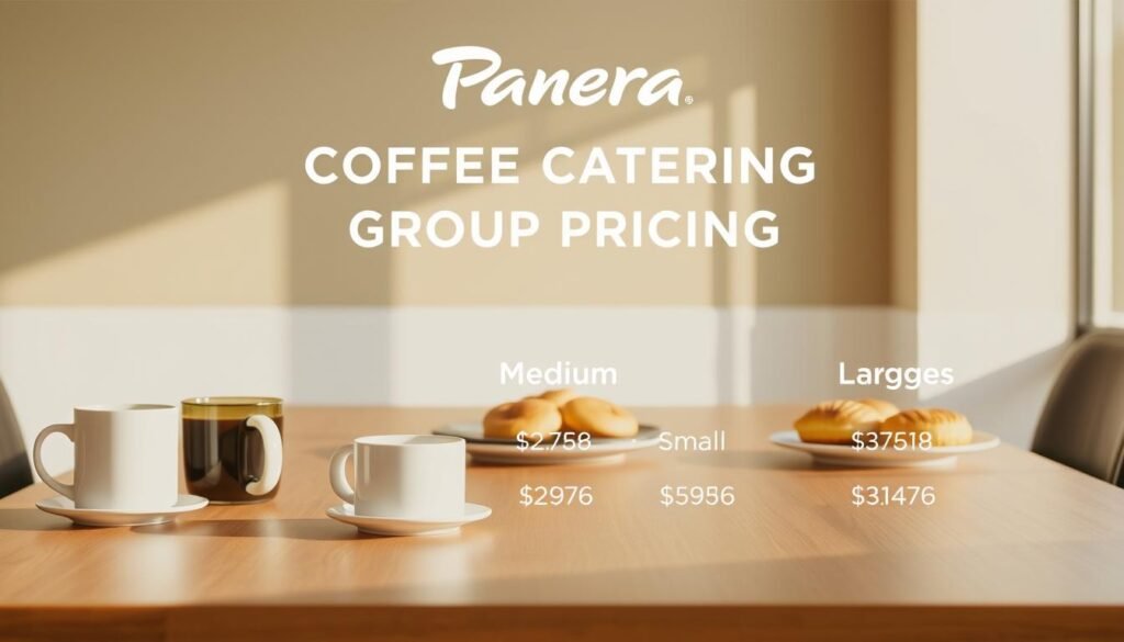 Panera Coffee Catering Group Pricing